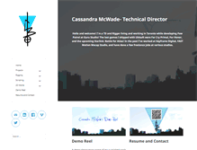 Tablet Screenshot of cassandramcwade.com